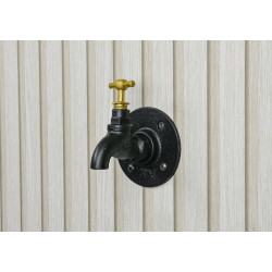 Valve décorative, MyTube, diam.1,9 cm dorée - Sans marque