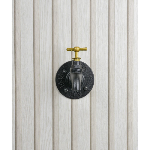 Valve décorative, MyTube, diam.1,9 cm dorée - Sans marque