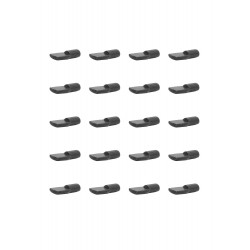 Lot de 20 taquets à enfoncer, acier noir de marque Cime, référence: B9281700