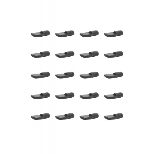 Lot de 20 taquets à enfoncer, acier noir - Cime