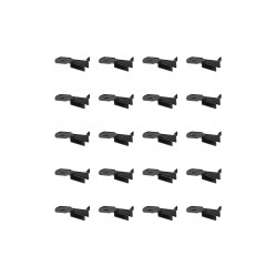 Lot de 20 taquets pour crémaillère, acier noir - Cime