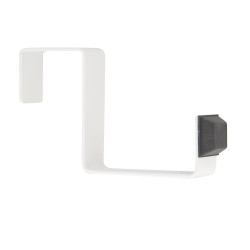 Butée de porte amovible CHRISLIGNE acier blanc L.12 x H.6.7 x l.2 cm - CHRISLIGNE