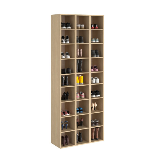 Colonne range-chaussures Bloom 9 compartiments H.200,4 x L.26,1 x P.32cm - Sans marque