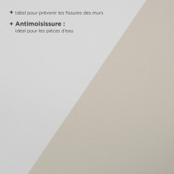 Voile de verre 130 g/m² anti-moisissure 20 m x 100 cm, prépeint de marque Sans marque, référence: B9283600