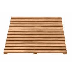 Caillebotis à poser 55 x 55 cm naturel 25522100 - Sans marque