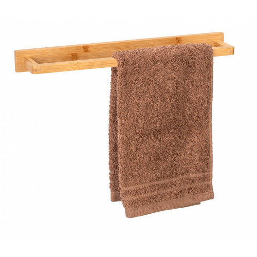 Porte serviette étagère fixation au choix Inbara 40cm bambou WENKO - WENKO