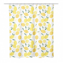 Rideau de douche 180 x 200 cm Citron zélie - AZAO