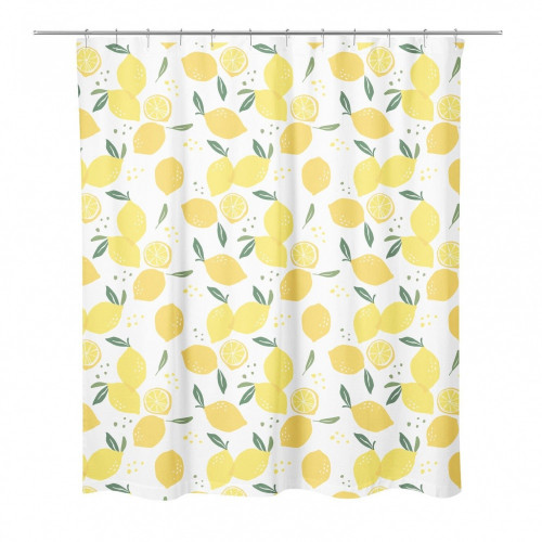 Rideau de douche 180 x 200 cm Citron zélie - AZAO