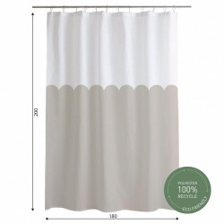 Rideau de douche 180 x 200 cm Soan de marque AZAO, référence: B9285500