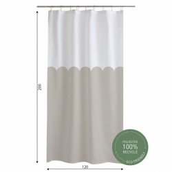 Rideau de douche Soan 120 x 200 cm de marque AZAO, référence: B9285800