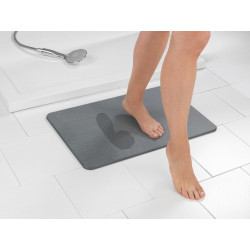 Tapis De Bain L.39 X L.60 Cm Gris, Simi Wenko de marque WENKO, référence: B9286200
