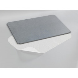 Tapis De Bain L.39 X L.60 Cm Gris, Simi Wenko - WENKO