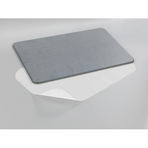 Tapis De Bain L.39 X L.60 Cm Gris, Simi Wenko - WENKO
