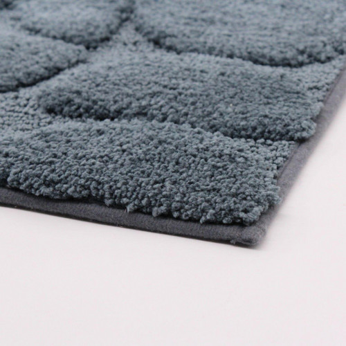 Tapis de bain l.50 x L.80 cm gris, Amar AZAO - AZAO