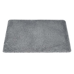 Tapis de bain l.50 x L.80 cm gris, Icone NORASIA - AZAO
