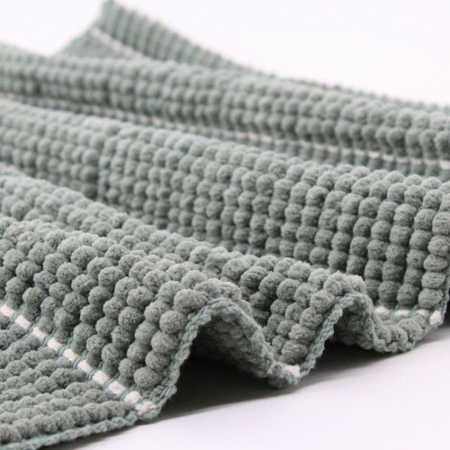 Tapis de bain NORASIA Felipe, l.50 x L.80 cm, vert - AZAO
