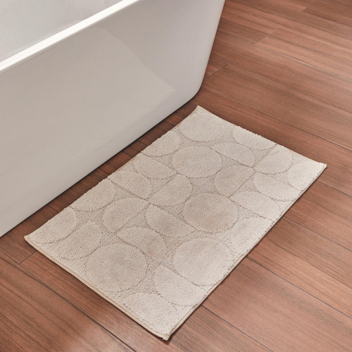 Tapis de bain, NORASIA Amar, l.50 x L.80 cm beige - AZAO