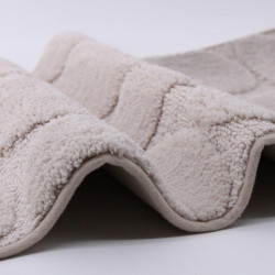 Tapis de bain, NORASIA Amar, l.50 x L.80 cm beige - AZAO