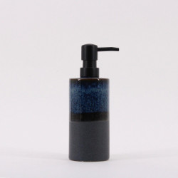 Distributeur de savon en porcelaine Otto, bleu - NORASIA