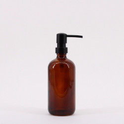 Distributeur de savon en verre Ambre, marron - AZAO