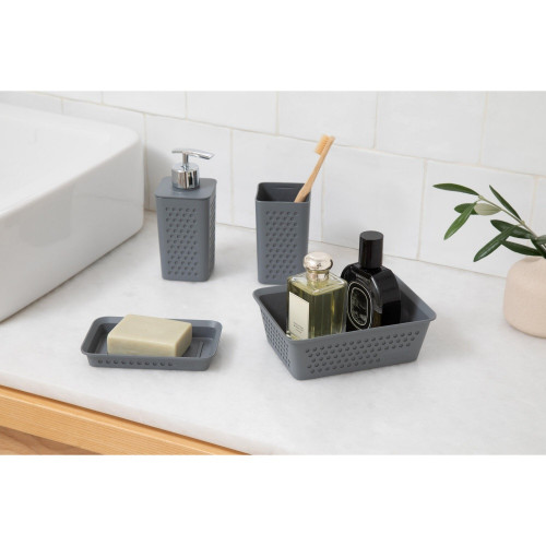 Distributeur de savon TATAY Bohol plastique gris - TATAY