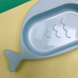 Porte savon Baleine bleu - AZAO