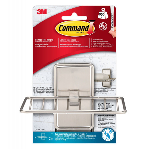 Porte-savon acier COMMAND, chromé - COMMAND