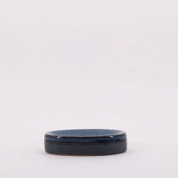 Porte-savon en porcelaine Otto, bleu - AZAO