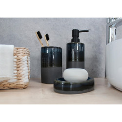 Porte-savon en porcelaine Otto, bleu - AZAO