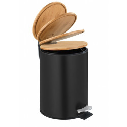 Poubelle de salle de bain, 3 litres, noir de marque Sans marque, référence: B9289700
