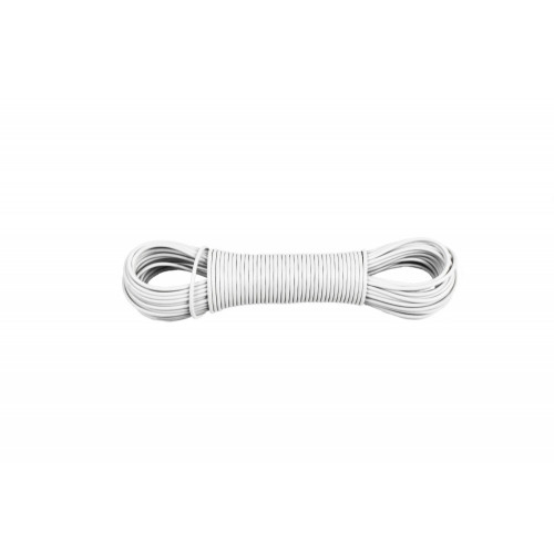 Fil à linge blanc l.20 m - Sans marque