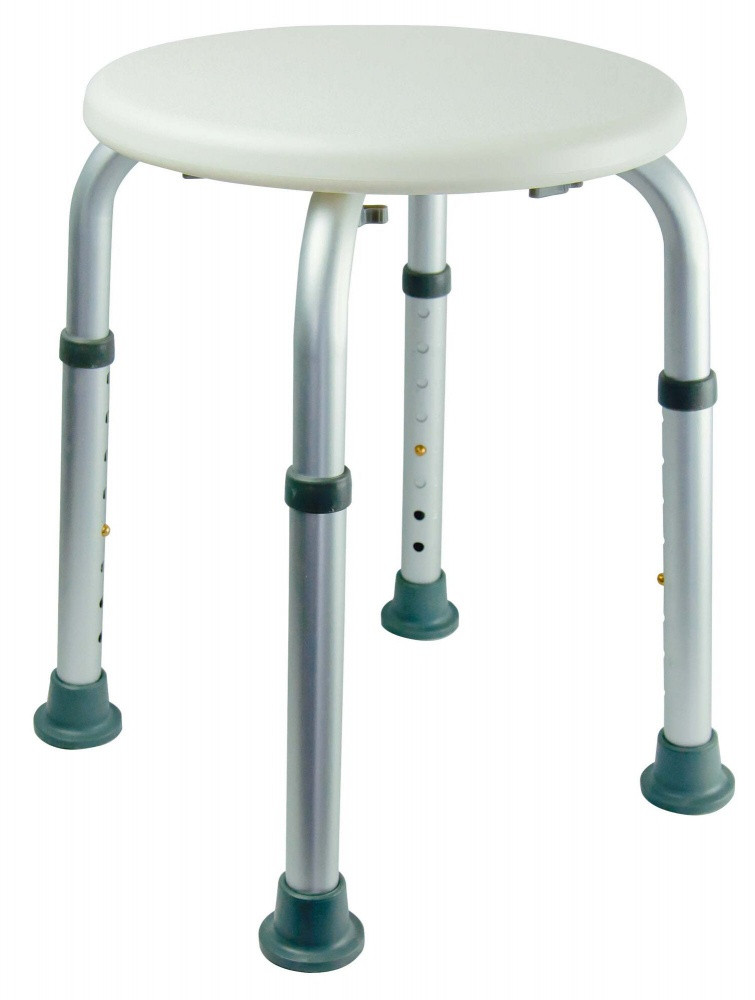 Tabouret de salle de bains réglable en alu et PE adapté aux PMR Godonnier - vue 2