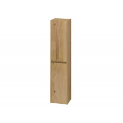 Colonne 2 portes, Madison, plaqué chêne, l.30 x H.140 x P.25 cm - Sans marque