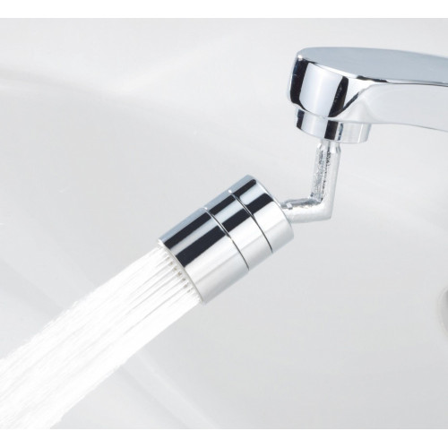 Aérateur pour robinet, avec 2 jets d'eau differents et 2 articulations - WENKO
