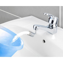 Aérateur pour robinet, avec 2 jets d'eau differents et 2 articulations - WENKO