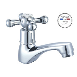Robinet de lave-mains eau froide chrome, EDOUARD ROUSSEAU Vintae de marque ROUSSEAU, référence: B9294100