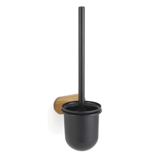 Pot balai wc à fixer MSV Yono noir bambou - Sans marque
