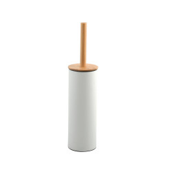 Pot balai wc à poser SPIRELLA Adonis blanc bambou de marque Sans marque, référence: B9295100