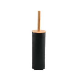 Pot balai wc à poser SPIRELLA Adonis noir bambou de marque Sans marque, référence: B9295200