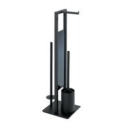 Serviteur wc, RIVALTA, noir de marque WENKO, référence: B9295800