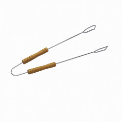 Pince bois acier chrome manche bois - Sans marque