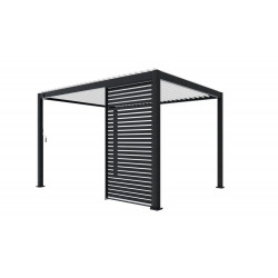 Persienne en aluminium coloris gris anthracite 123 cm pour pergola Prima 4x3 de marque Sans marque, référence: J9102200