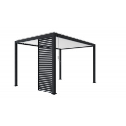 Persienne en aluminium coloris gris anthracite 93 cm pour pergola Prima 4x3 - Sans marque