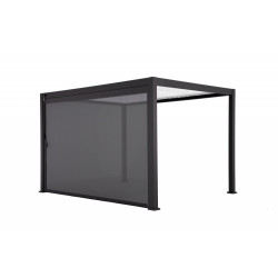 Store déroulant gris anthracite 3.7 x 2.36 pour pergola Prima 4x3 - Sans marque