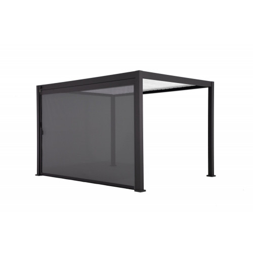 Store déroulant gris anthracite 3.7 x 2.36 pour pergola Prima 4x3 - Sans marque