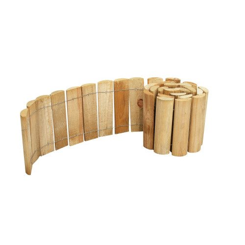 Bordure à dérouler bois, CERLAND, H.20 x L.180 cm, naturel - CERLAND