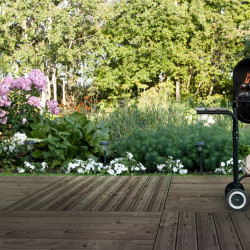 Dalle bois Lumo, L.100 x l.100 cm x Ep.40 mm de marque Sans marque, référence: J9104400