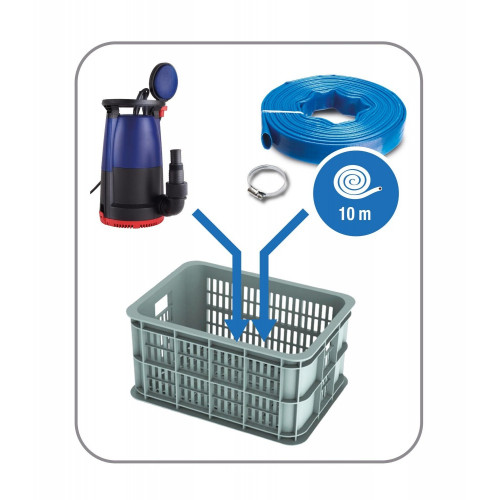 Pompe vide-cave eau claire et chargée SPIDO 500 12500 l/h - Spid'o