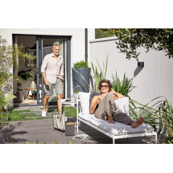 Récupérateur d'eau aérien GARANTIA VASO cylindrique graphite , 220 l - GARANTIA