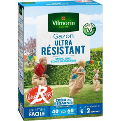 Gazon ultra resistant VILMORIN, 1 kg, 40 m² de marque VILMORIN, référence: J9139500